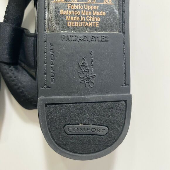 Life Stride black wedge comfort sandals 7.5 - Picture 7 of 7